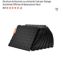 Pavimento e garage pvc grigio 50 piastrelle