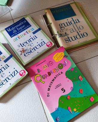 Lotto libri matematica scuola media + raccoglitore
