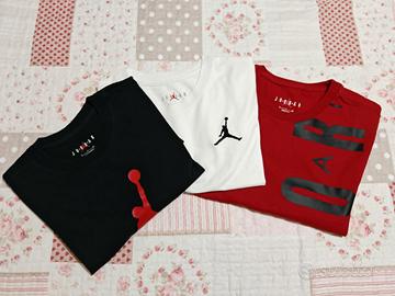 nike jordan/ t shirt uomo ragazzo/ tg S/ bianco ro