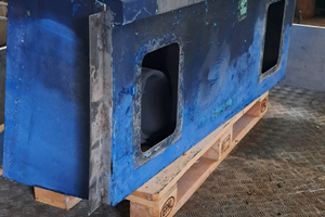 Bracket per fuoribordo in acciaio