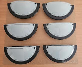 SET DI 6 APPLIQUE DA PARETE - VINTAGE