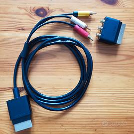 Cavo+adattatore originale Microsoft SCART/RCA Xbox