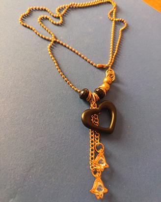 collana lunga dorata 