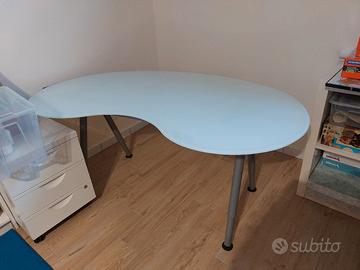 Glasholm Ikea Vetro Scrivania Tavolo Scrivania In Cristallo Ikea