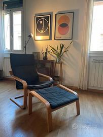 Poltrona + poggiapiedi  "POANG" IKEA