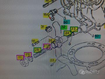 Kit regolazione tendicatena aprilia moto'