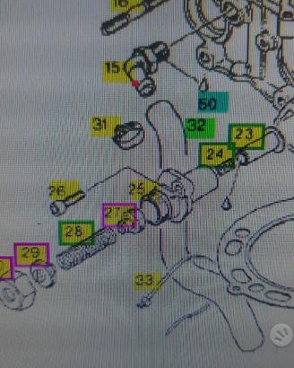 Kit regolazione tendicatena aprilia moto'