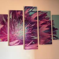 Quadro moderno 5 pezzi su tela