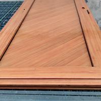 porta alluminio color legno 