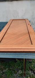 porta alluminio color legno 