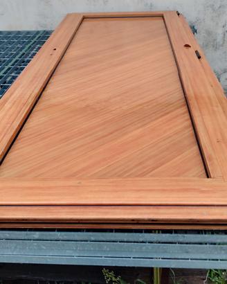 porta alluminio color legno 