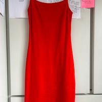 vestito rosso fuoco