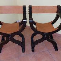 COPPIA SEDIE SAVONAROLA