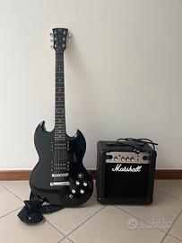 Chitarra elettrica e amplificatore