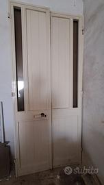 Porta in alluminio bianca 246X110,5