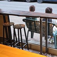 2 tavoli alti legno di faggio