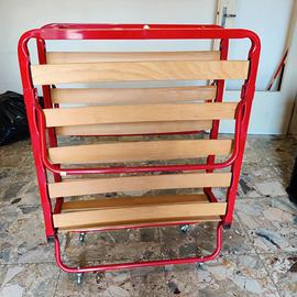 Rete letto singolo pieghevole permaflex