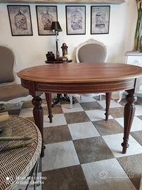 Tavolo Allungabile Vintage Restaurato a Mano