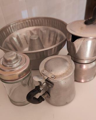 Set alluminio vintage 