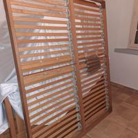 reti con doghe legno e materassi