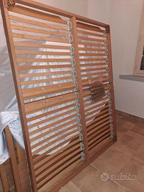 reti con doghe legno e materassi