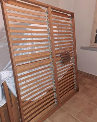 reti con doghe legno e materassi