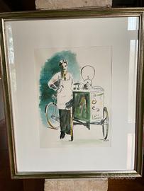 Quadro copia unica in acquarello 1995