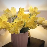 10 Fiori tulipani "pappagallo" sintetici, silicone