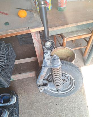Forcella completa originale piaggio ape  tm 703 