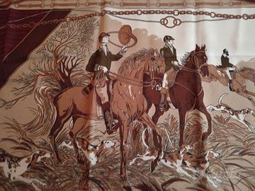 Foulard 78x78 100% Polyester marca Hermes