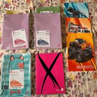 20 quadernoni elementari. Righe A,B. Quadretti