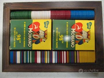 Cofanetto con gioco carte anni 70 NUOVO