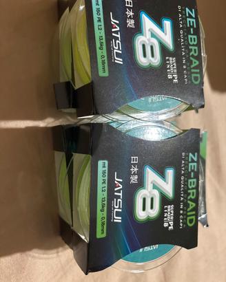 Filo da pesca trecciato Jatsui ZE-BRAID Z8