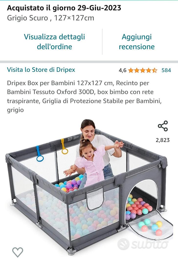 Dripex Box per Bambini 127x127 cm, Recinto per Bambini