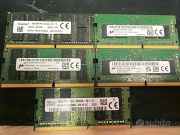 16gb ram 2x16 gb ddr4 32gb ram ddr4 sodimm portati