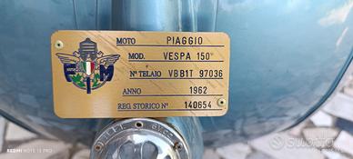 Piaggio Vespa 150 (VBA1-VBB1) - 1962