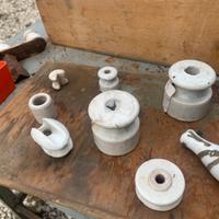 Compnenti elettrici, interruttori porcellana