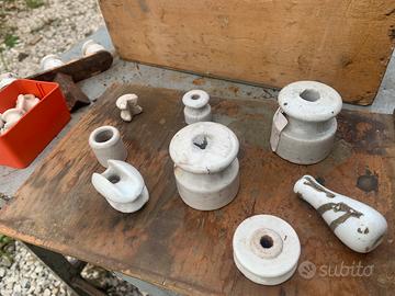 Compnenti elettrici, interruttori porcellana