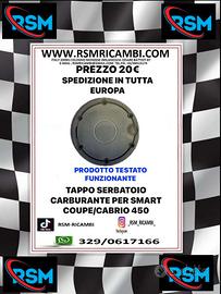 TAPPO SERBATOIO CARBURANTE PER SMART COUPE/CABRIO