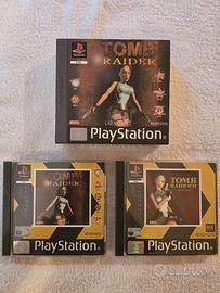 Cofanetto Tomb Raider + Tomb Raider 2 PS1 RARO