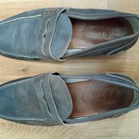 scarpa,mocassini in pelle BATA 43 blu