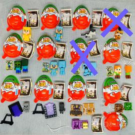 Lotto 11 personaggi Minecraft - Kinder Joy, 2026