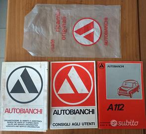 Autobianchi A112, serie manuali uso e manutenzione