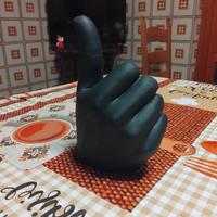 Statua "Thumbs Up In Resina Design Moderno 20 cm