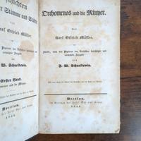 Rara ediz. orig. 1844 Müller Orchomenos Minyer