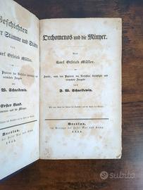 Rara ediz. orig. 1844 Müller Orchomenos Minyer
