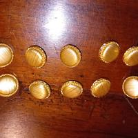 100 Bottoni in metallo dorato