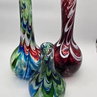 Set di vasi in vetro soffiato multicolor