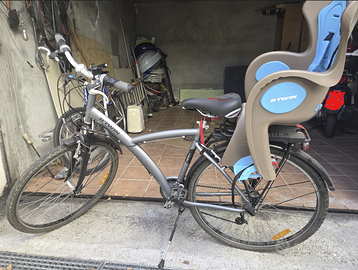 B'Twin Original 500 taglia L, con seggiolino bimbo
