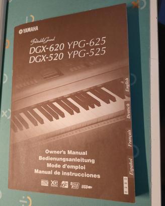 Manuale utente (inglese) Yamaha dgx 620 520 625 52